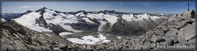 Keeskogel Panoramabild (Venedigergruppe)