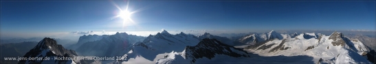 Gipfel des Mönch 4107m - Berner Oberland